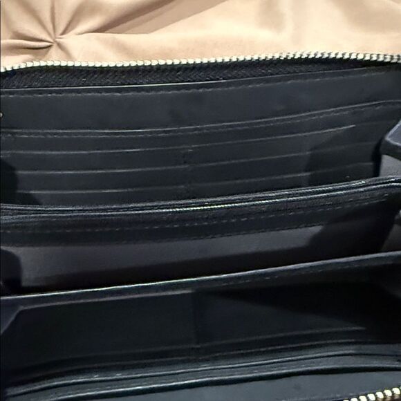 Coach Purple and Black Leopard Wallet - Picture 2 of 2